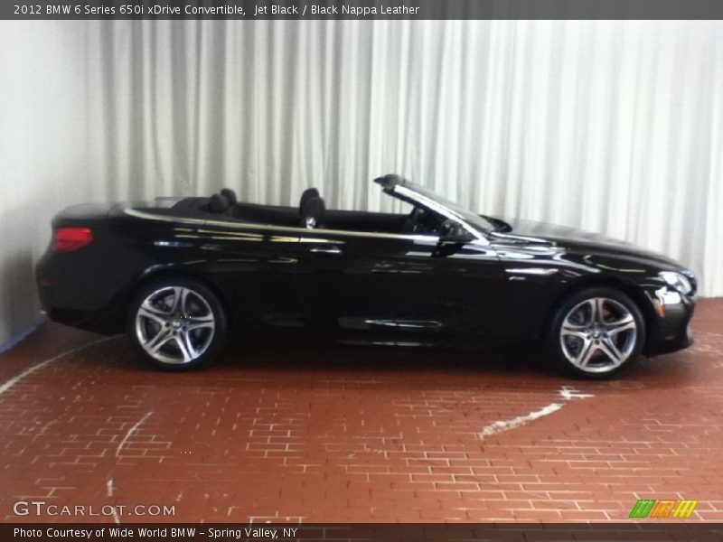 Jet Black / Black Nappa Leather 2012 BMW 6 Series 650i xDrive Convertible