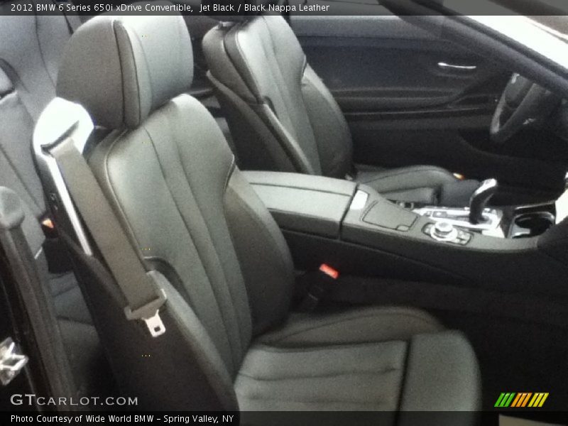 Jet Black / Black Nappa Leather 2012 BMW 6 Series 650i xDrive Convertible