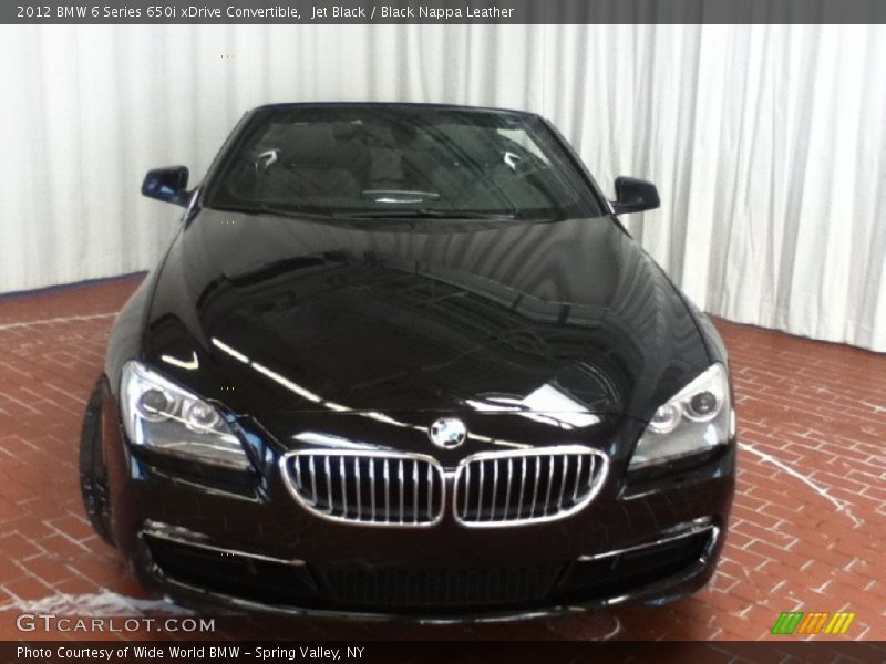 Jet Black / Black Nappa Leather 2012 BMW 6 Series 650i xDrive Convertible