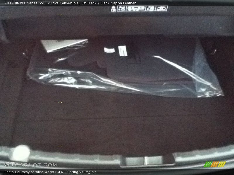Jet Black / Black Nappa Leather 2012 BMW 6 Series 650i xDrive Convertible