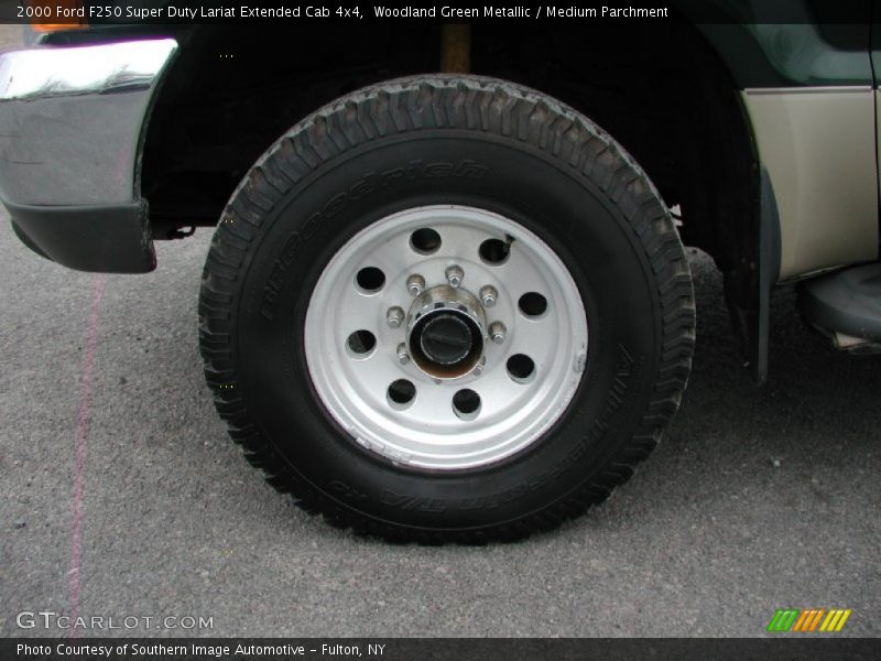 Woodland Green Metallic / Medium Parchment 2000 Ford F250 Super Duty Lariat Extended Cab 4x4