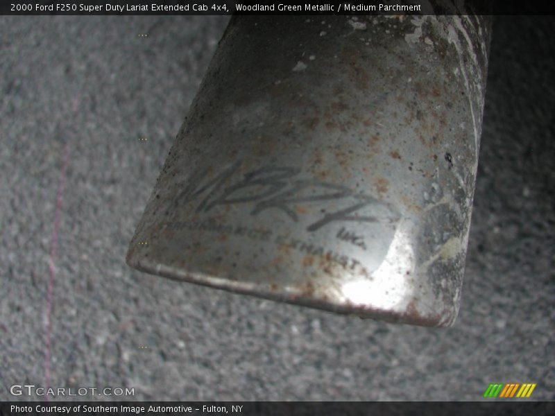 Woodland Green Metallic / Medium Parchment 2000 Ford F250 Super Duty Lariat Extended Cab 4x4