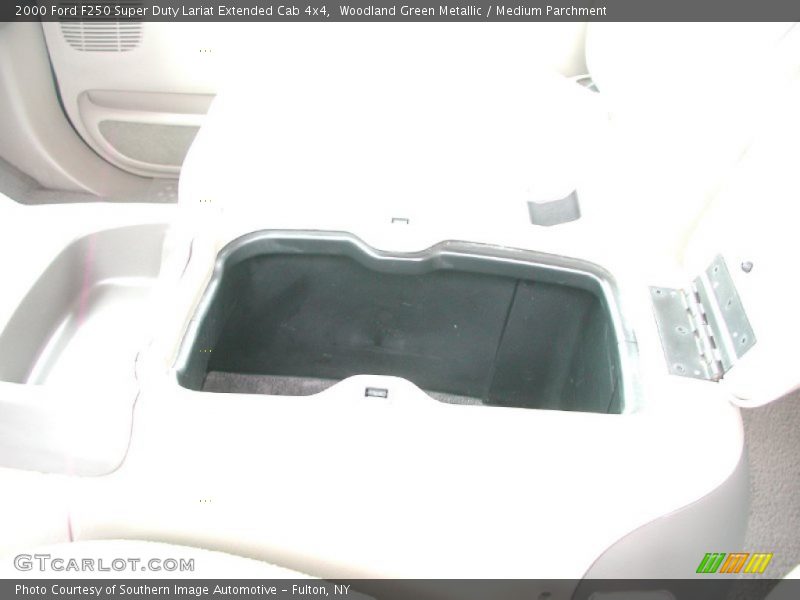 Woodland Green Metallic / Medium Parchment 2000 Ford F250 Super Duty Lariat Extended Cab 4x4