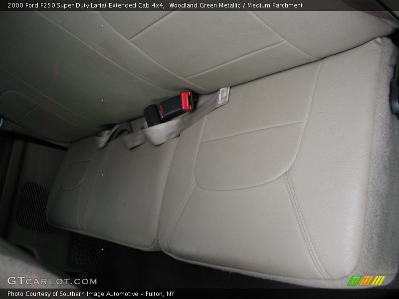 Woodland Green Metallic / Medium Parchment 2000 Ford F250 Super Duty Lariat Extended Cab 4x4