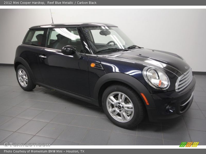 Reef Blue Metallic / Carbon Black 2012 Mini Cooper Hardtop