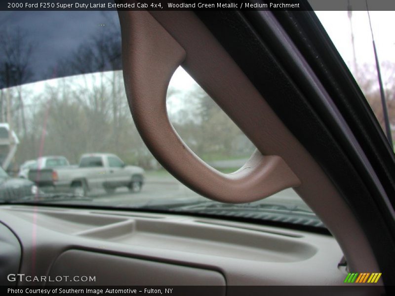 Woodland Green Metallic / Medium Parchment 2000 Ford F250 Super Duty Lariat Extended Cab 4x4