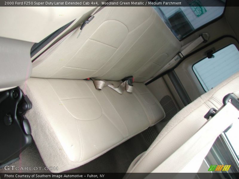 Woodland Green Metallic / Medium Parchment 2000 Ford F250 Super Duty Lariat Extended Cab 4x4