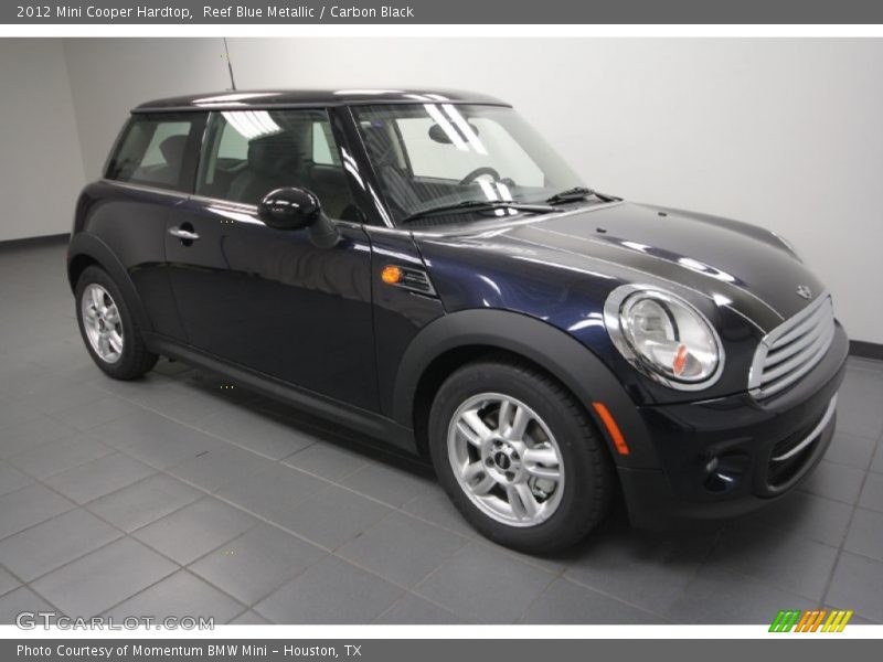 Reef Blue Metallic / Carbon Black 2012 Mini Cooper Hardtop