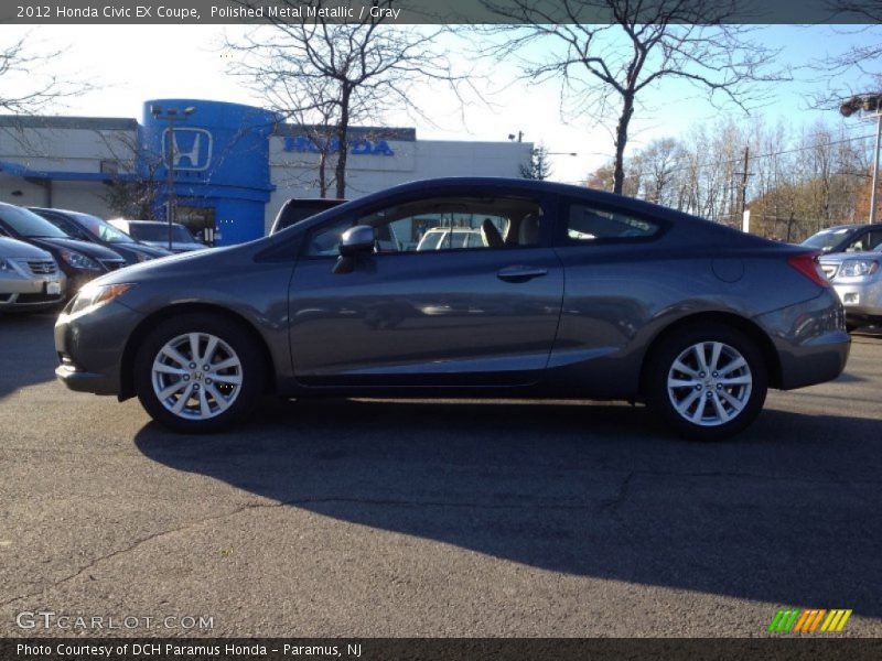 Polished Metal Metallic / Gray 2012 Honda Civic EX Coupe