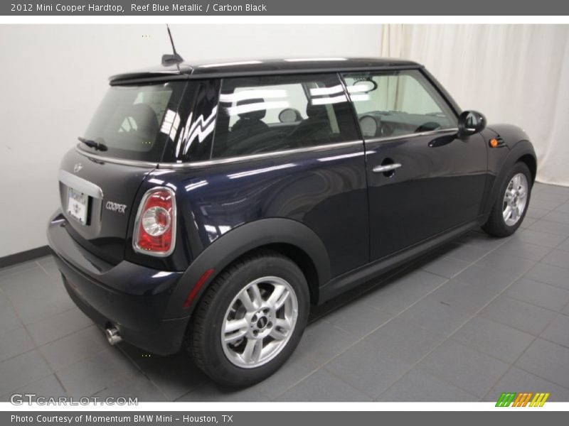 Reef Blue Metallic / Carbon Black 2012 Mini Cooper Hardtop