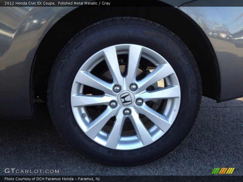 Polished Metal Metallic / Gray 2012 Honda Civic EX Coupe