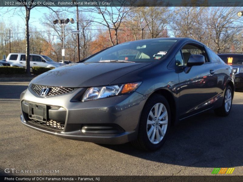 Polished Metal Metallic / Gray 2012 Honda Civic EX Coupe