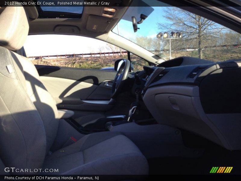 Polished Metal Metallic / Gray 2012 Honda Civic EX Coupe