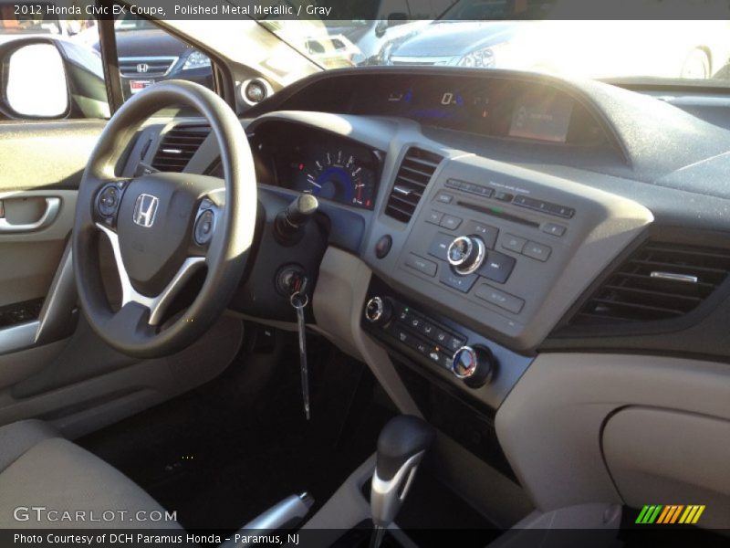 Polished Metal Metallic / Gray 2012 Honda Civic EX Coupe