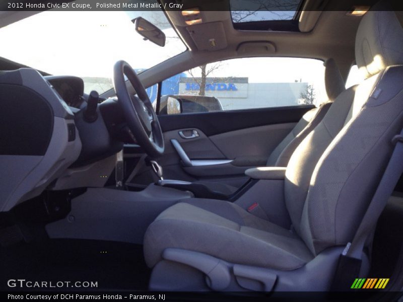 Polished Metal Metallic / Gray 2012 Honda Civic EX Coupe