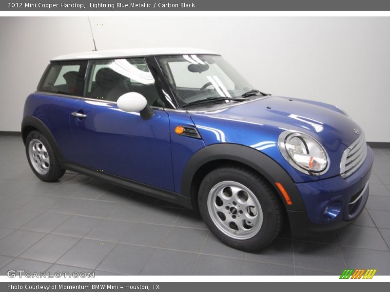 Lightning Blue Metallic / Carbon Black 2012 Mini Cooper Hardtop