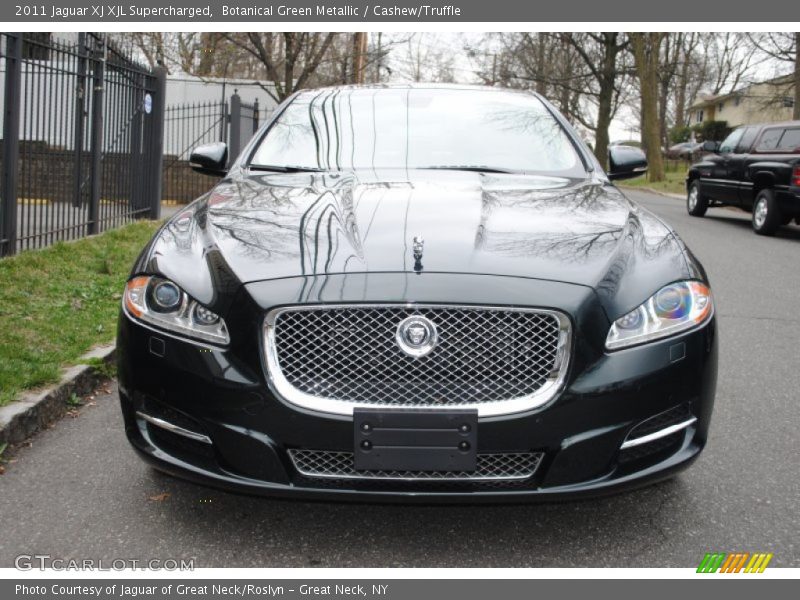 Botanical Green Metallic / Cashew/Truffle 2011 Jaguar XJ XJL Supercharged