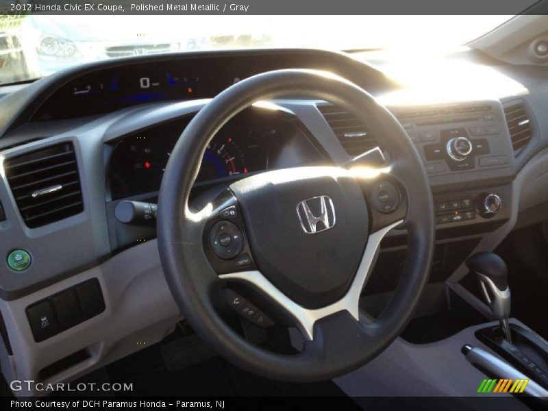Polished Metal Metallic / Gray 2012 Honda Civic EX Coupe