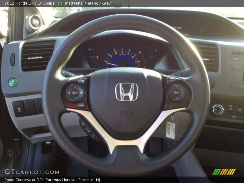 Polished Metal Metallic / Gray 2012 Honda Civic EX Coupe