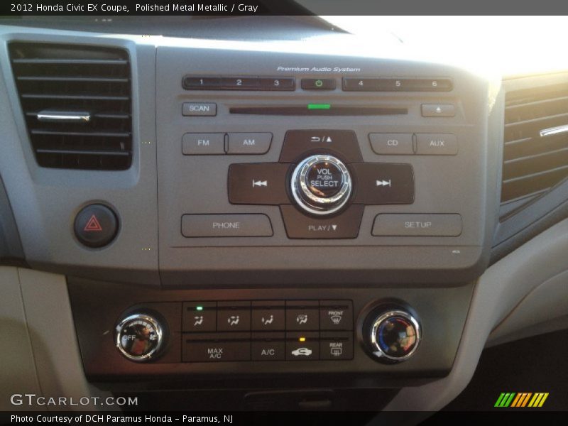 Polished Metal Metallic / Gray 2012 Honda Civic EX Coupe