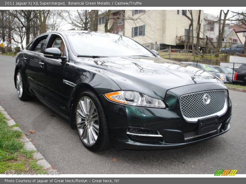 Botanical Green Metallic / Cashew/Truffle 2011 Jaguar XJ XJL Supercharged