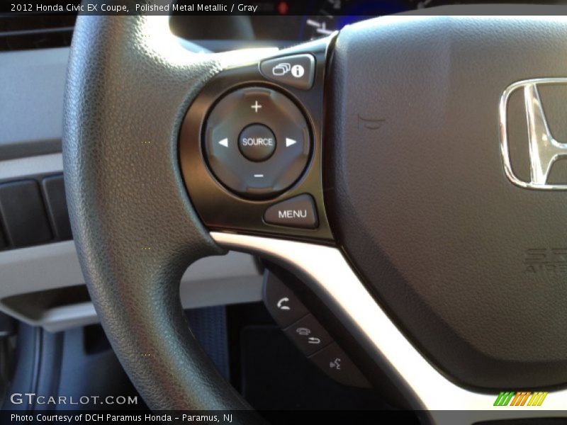 Polished Metal Metallic / Gray 2012 Honda Civic EX Coupe
