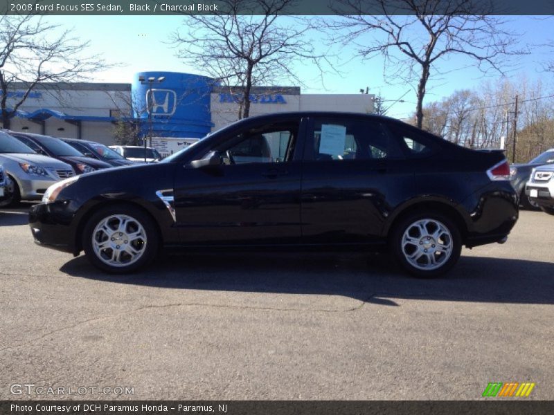 Black / Charcoal Black 2008 Ford Focus SES Sedan
