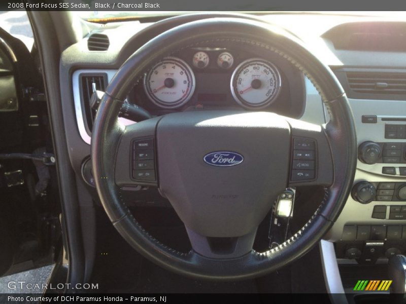 Black / Charcoal Black 2008 Ford Focus SES Sedan