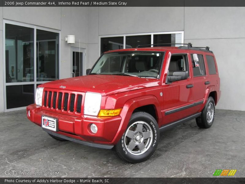 Inferno Red Pearl / Medium Slate Gray 2006 Jeep Commander 4x4