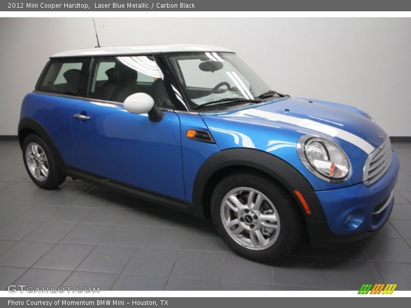 Laser Blue Metallic / Carbon Black 2012 Mini Cooper Hardtop