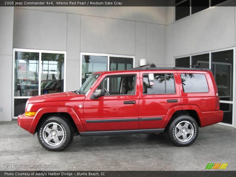 Inferno Red Pearl / Medium Slate Gray 2006 Jeep Commander 4x4