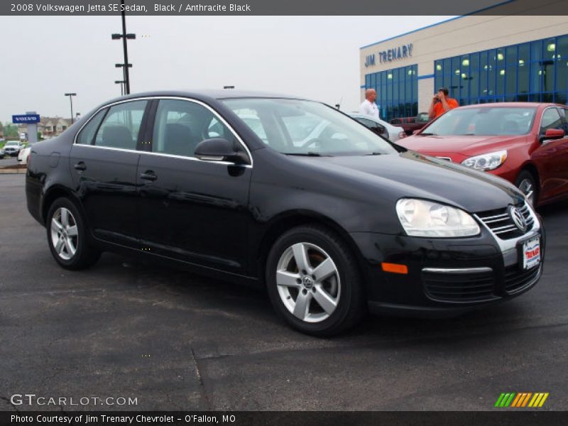 Black / Anthracite Black 2008 Volkswagen Jetta SE Sedan