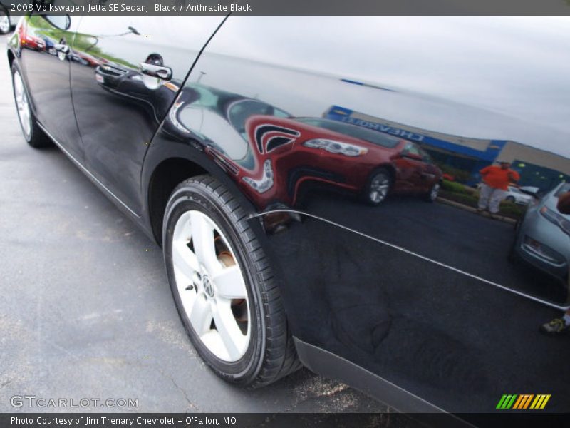 Black / Anthracite Black 2008 Volkswagen Jetta SE Sedan