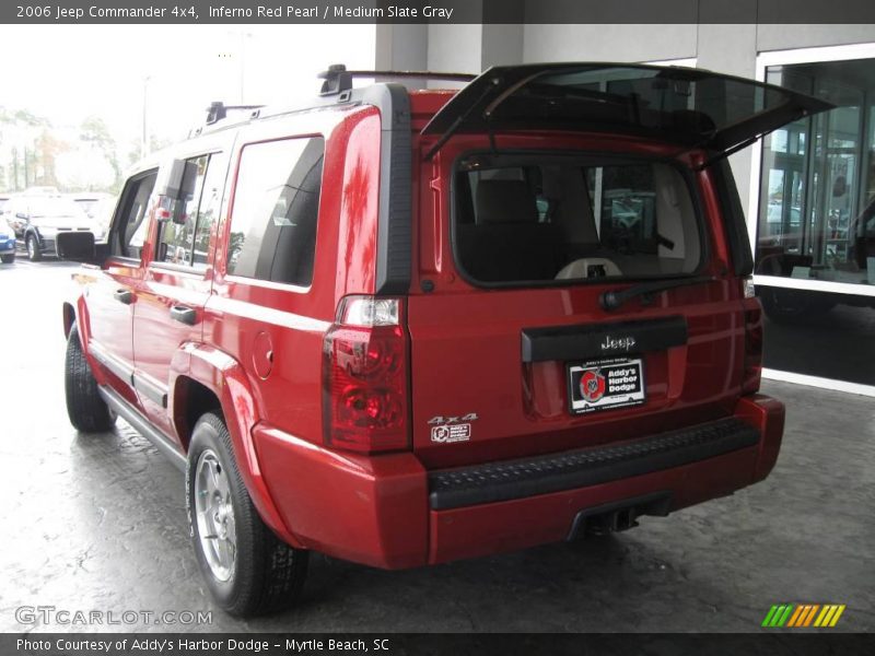 Inferno Red Pearl / Medium Slate Gray 2006 Jeep Commander 4x4