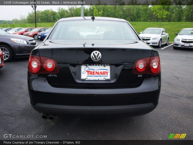 Black / Anthracite Black 2008 Volkswagen Jetta SE Sedan