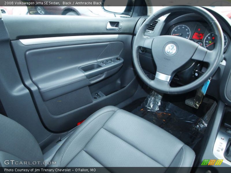 Black / Anthracite Black 2008 Volkswagen Jetta SE Sedan