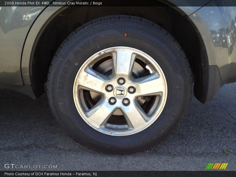 Nimbus Gray Metallic / Beige 2009 Honda Pilot EX 4WD