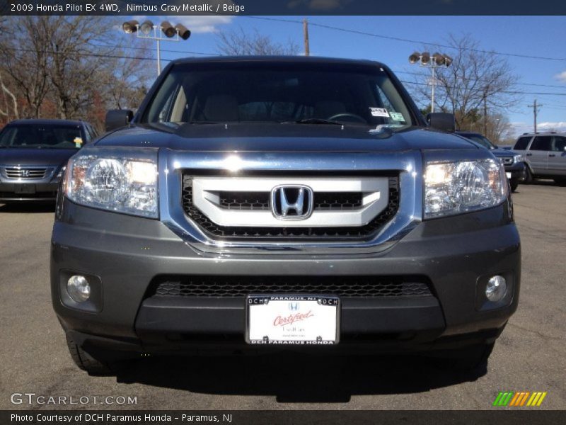 Nimbus Gray Metallic / Beige 2009 Honda Pilot EX 4WD