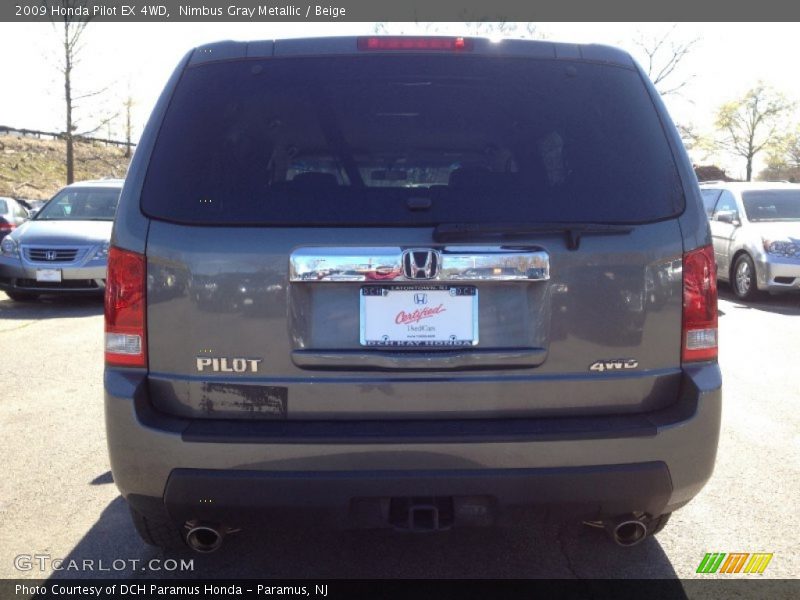 Nimbus Gray Metallic / Beige 2009 Honda Pilot EX 4WD