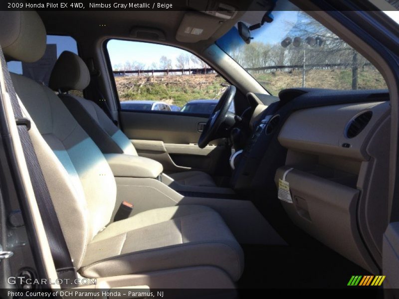 Nimbus Gray Metallic / Beige 2009 Honda Pilot EX 4WD