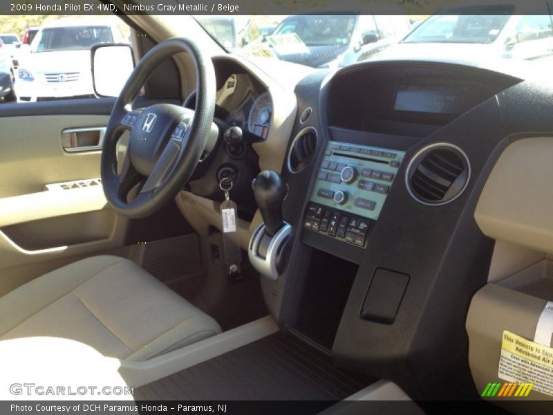 Nimbus Gray Metallic / Beige 2009 Honda Pilot EX 4WD