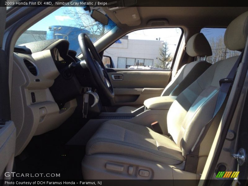 Nimbus Gray Metallic / Beige 2009 Honda Pilot EX 4WD