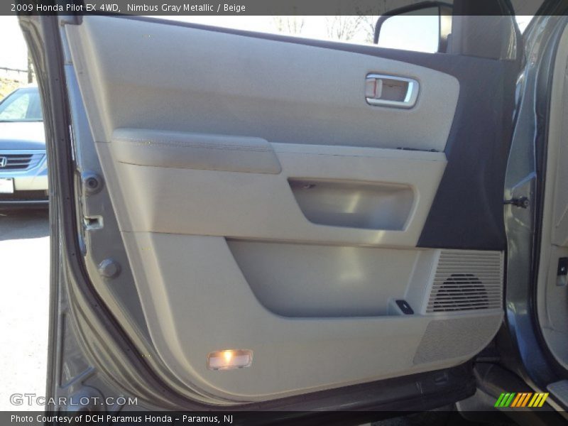 Nimbus Gray Metallic / Beige 2009 Honda Pilot EX 4WD