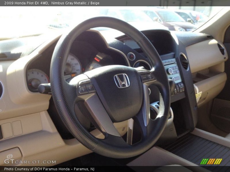 Nimbus Gray Metallic / Beige 2009 Honda Pilot EX 4WD