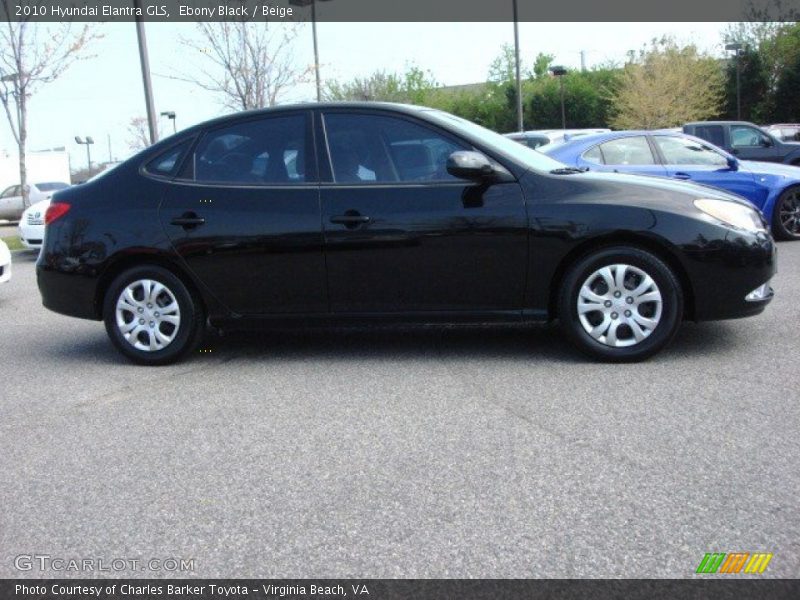Ebony Black / Beige 2010 Hyundai Elantra GLS