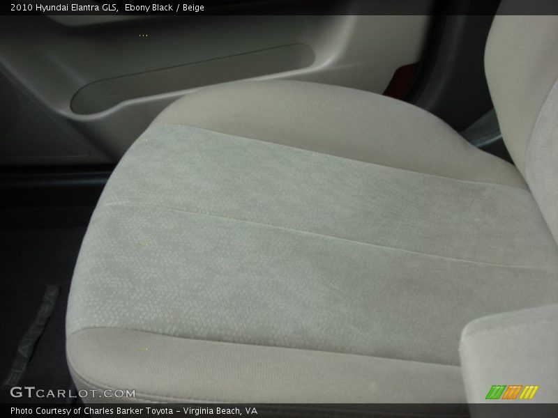 Ebony Black / Beige 2010 Hyundai Elantra GLS
