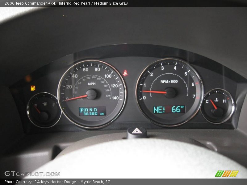 Inferno Red Pearl / Medium Slate Gray 2006 Jeep Commander 4x4