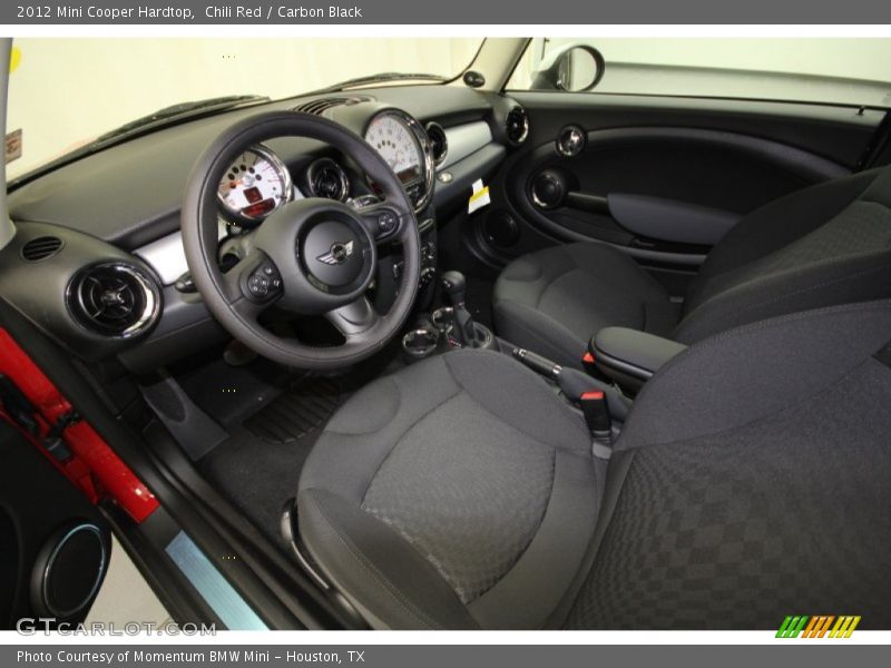  2012 Cooper Hardtop Carbon Black Interior