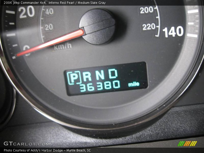 Inferno Red Pearl / Medium Slate Gray 2006 Jeep Commander 4x4