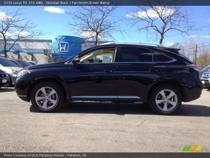 Obsidian Black / Parchment/Brown Walnut 2010 Lexus RX 350 AWD